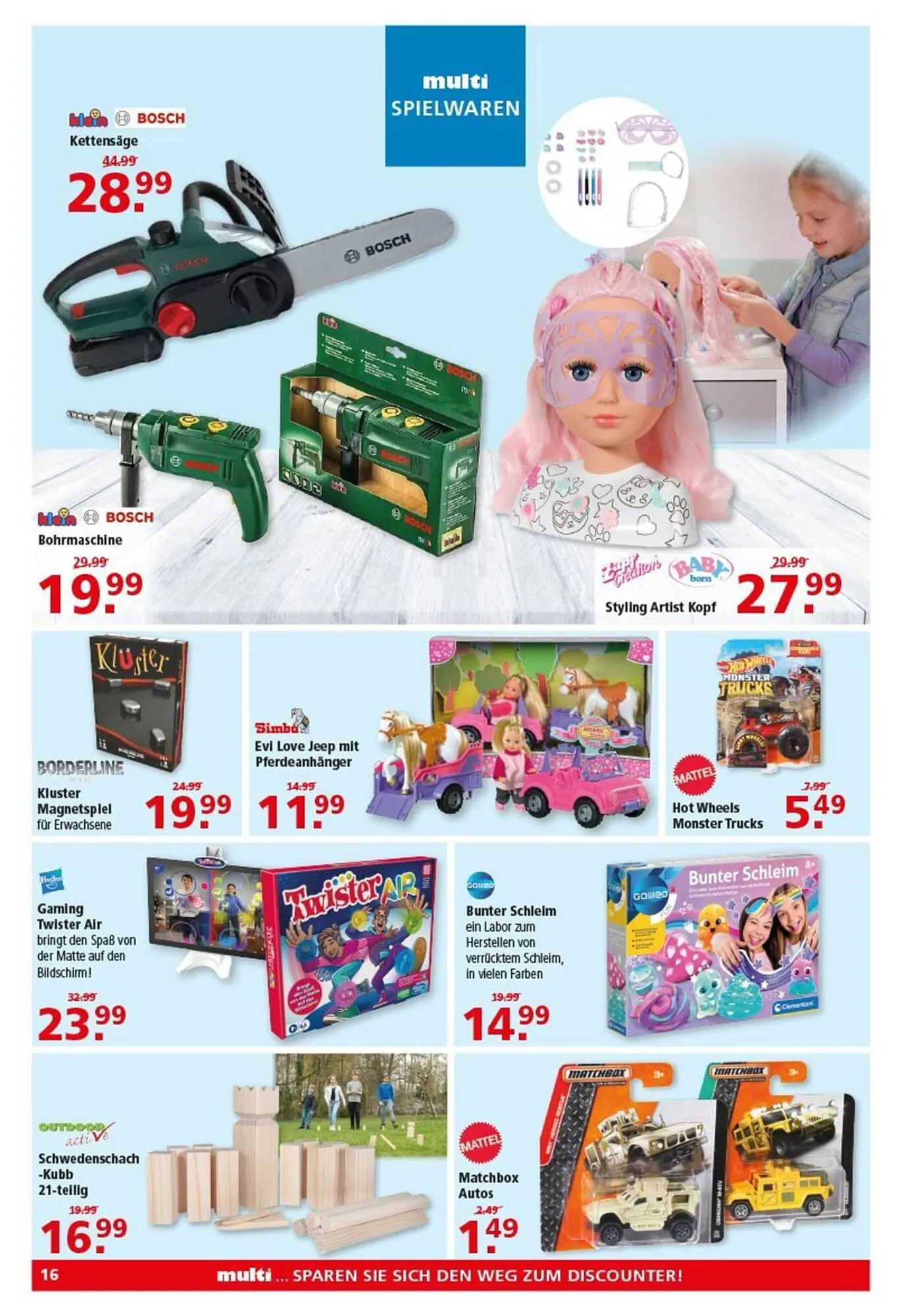 Multi Markt Prospekt von 14. April bis 19. April 2025 - Prospekt seite 16