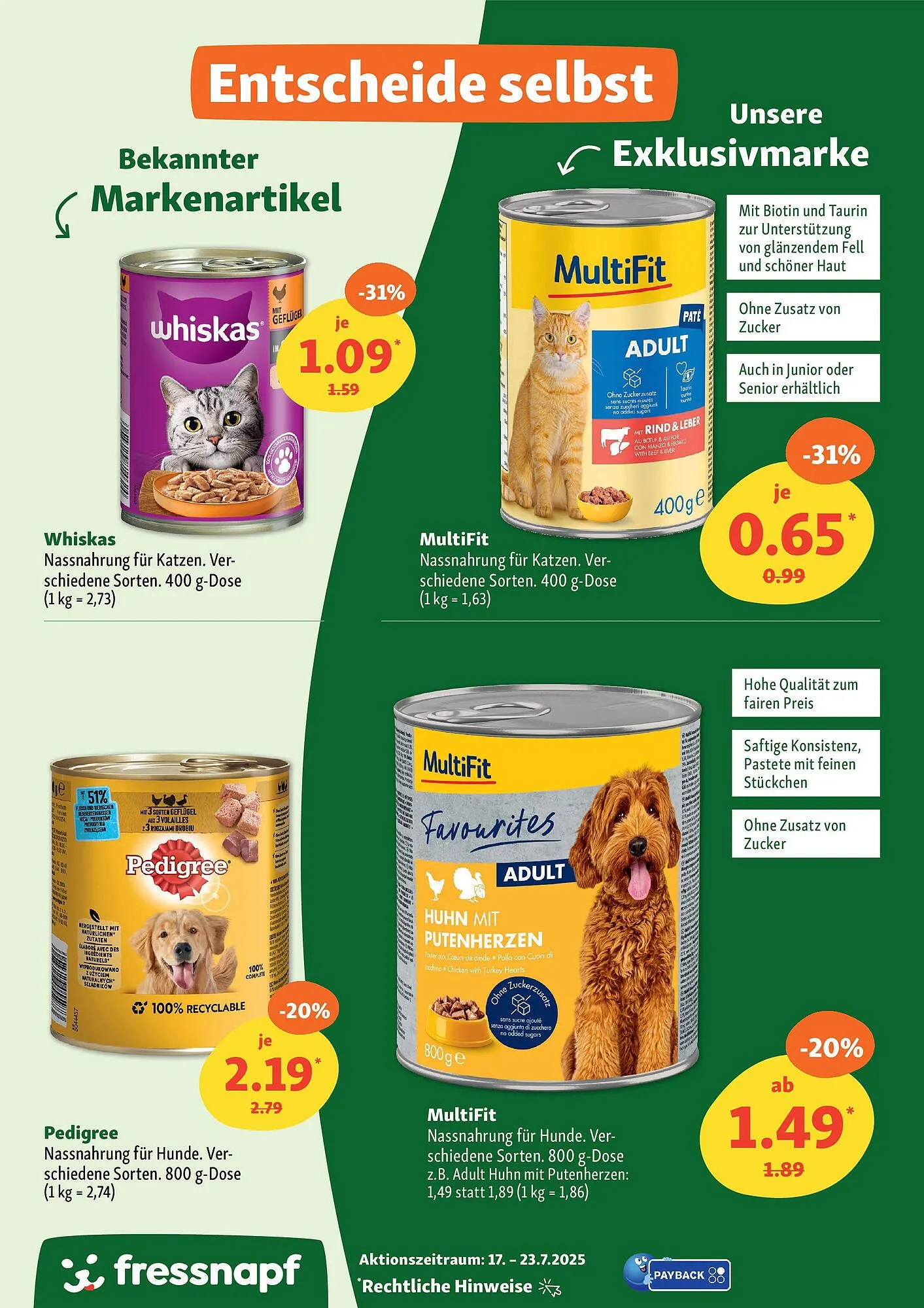 Fressnapf Prospekt von 16. Juli bis 23. Juli 2025 - Prospekt seite 7