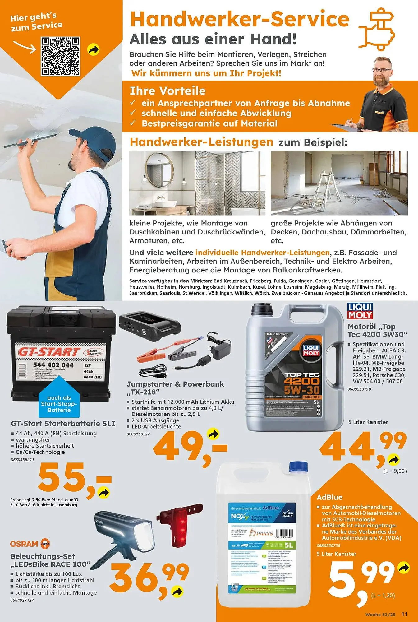 Globus Baumarkt Prospekt von 14. Dezember bis 20. Dezember 2025 - Prospekt seite 11