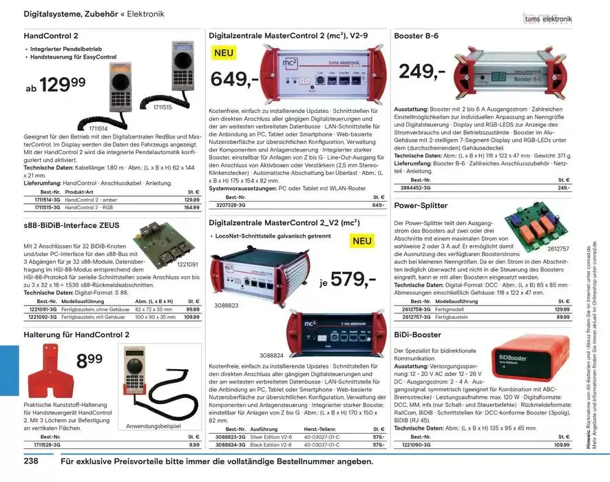 Modellbahn Katalog von 29. Oktober bis 31. Dezember 2025 - Prospekt seite 240