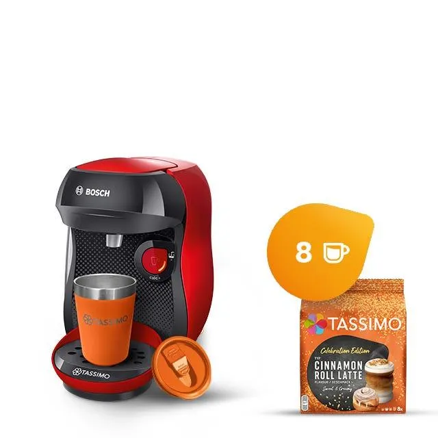 Happy Celebrations: Maschine (rot) +1 Pack ltd. Ed. +Becher