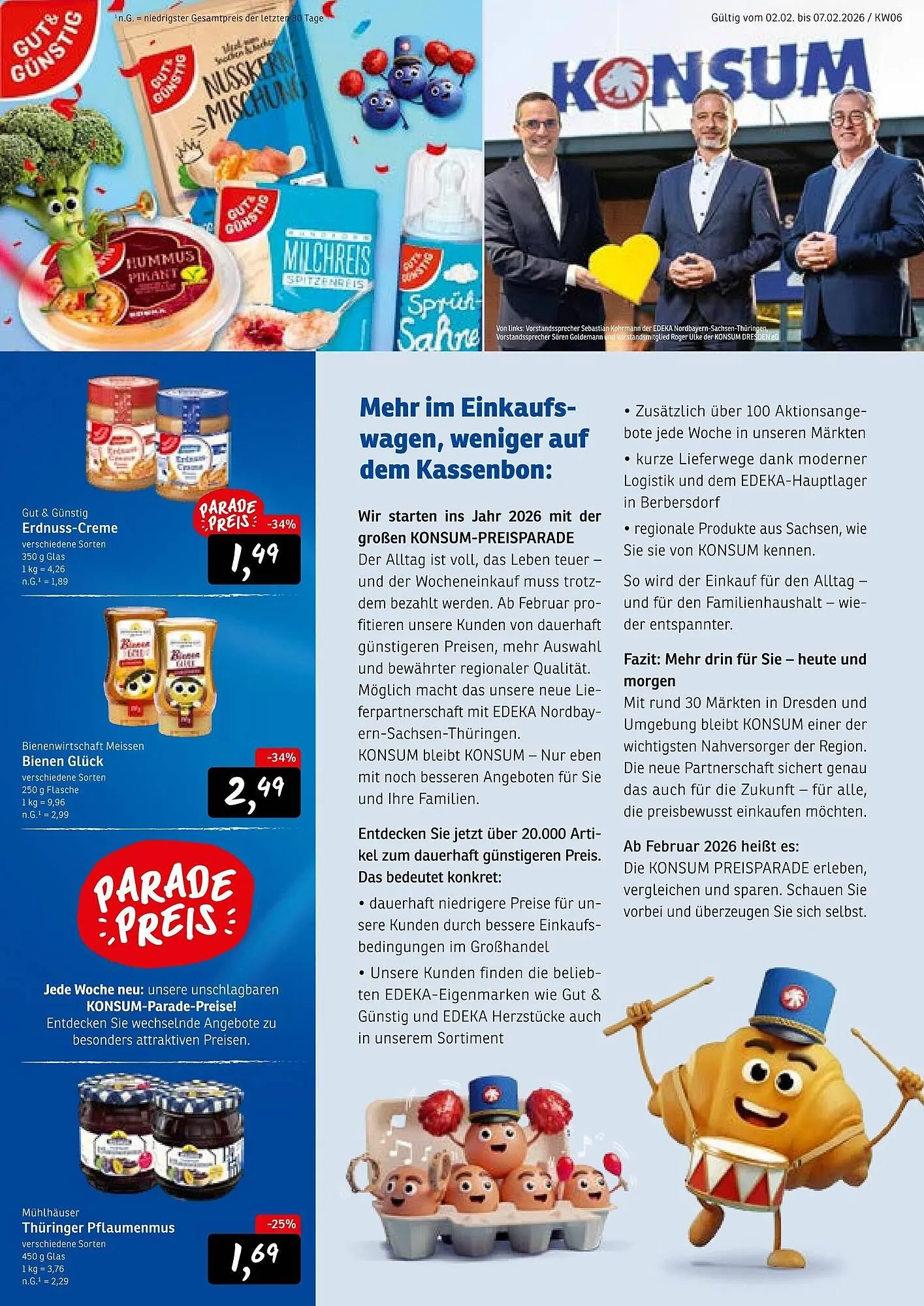 KONSUM Prospekt von 2. Februar bis 7. Februar 2026 - Prospekt seite 3