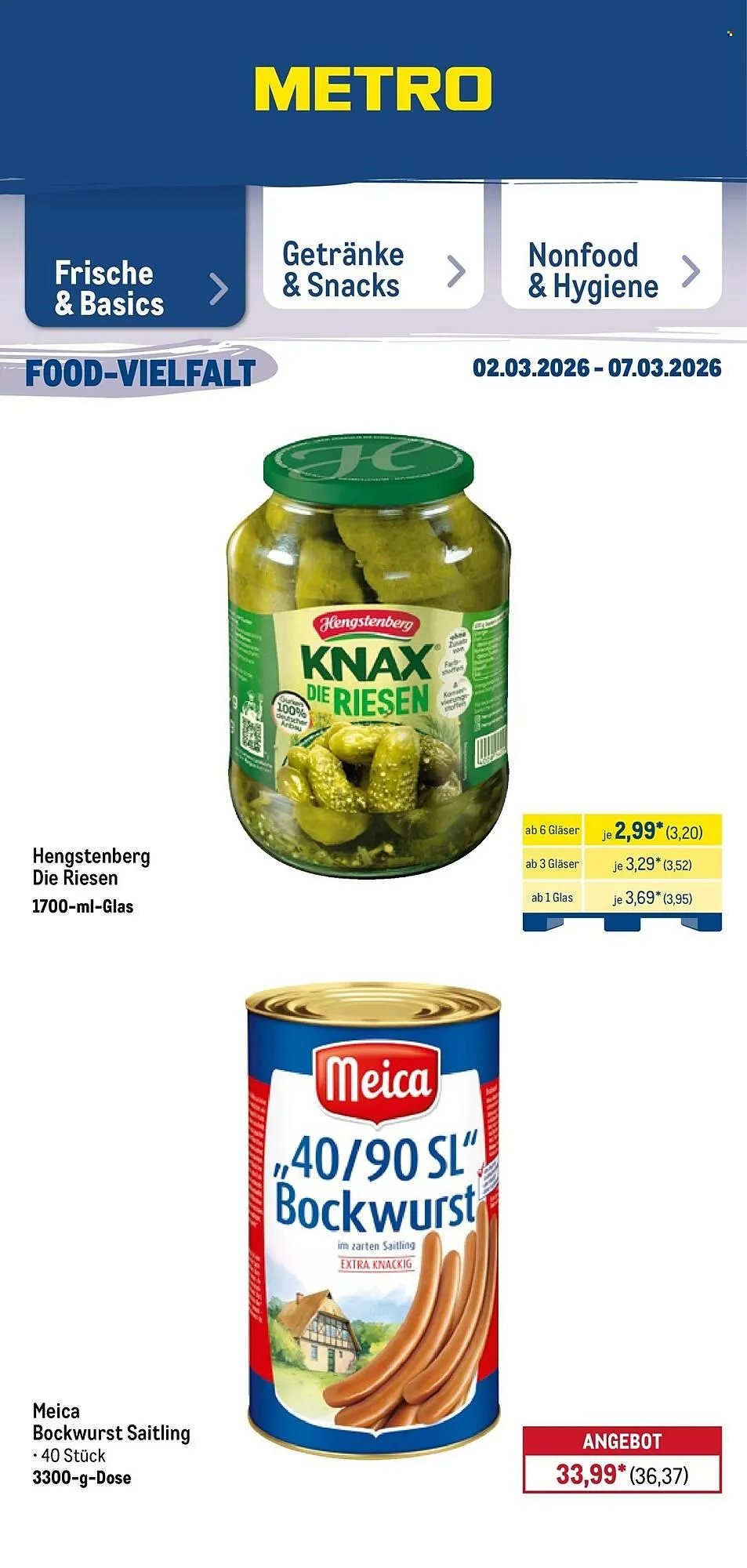METRO Prospekt von 2. März bis 7. März 2026 - Prospekt seite 21