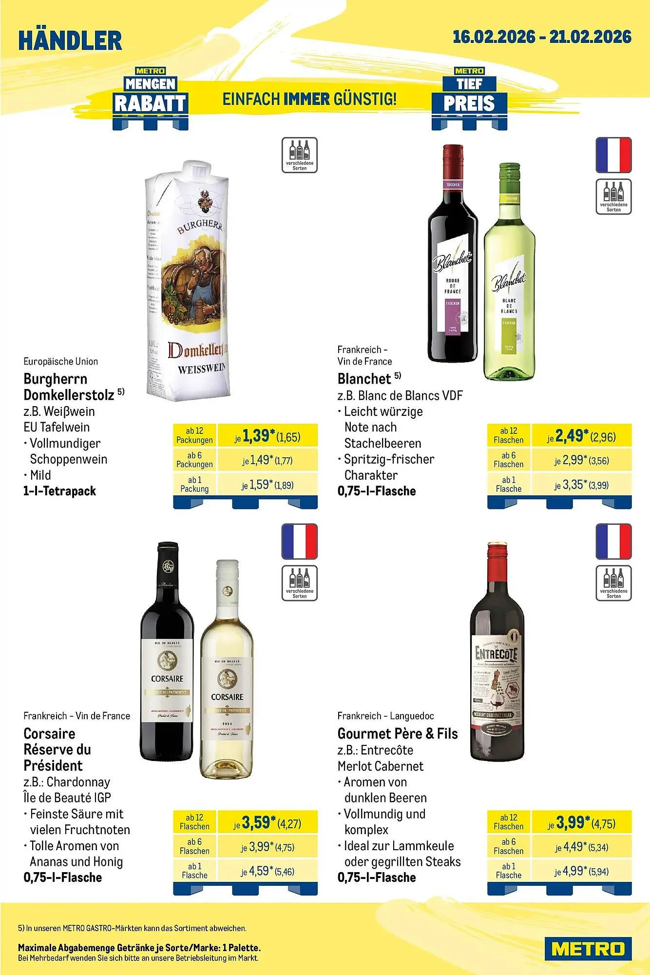 METRO Prospekt von 15. Februar bis 21. Februar 2026 - Prospekt seite 6