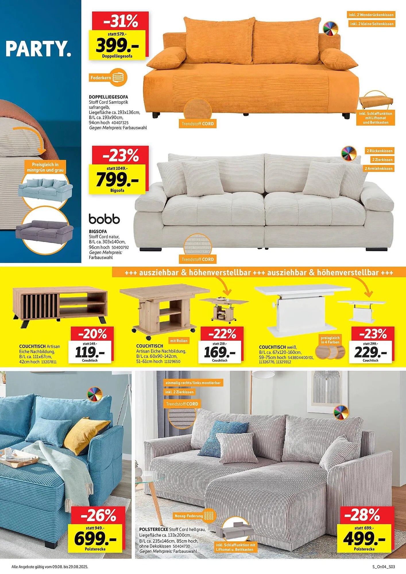 SCONTO Prospekt von 9. August bis 29. August 2025 - Prospekt seite 3