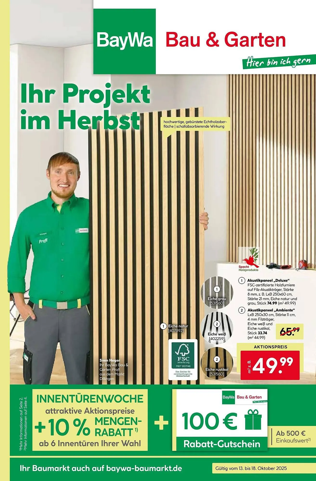 BayWa Prospekt von 13. Oktober bis 19. Oktober 2025 - Prospekt seite 1