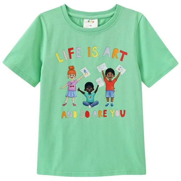 Kinder T-Shirt mit Message-Print