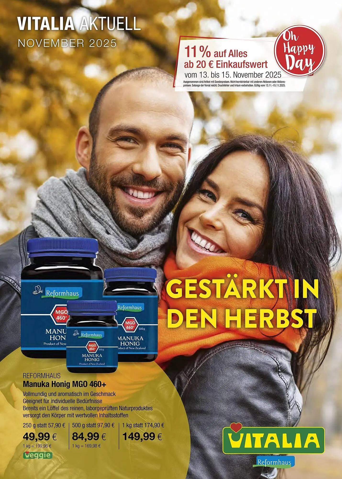 Vitalia Prospekt von 1. November bis 30. November 2025 - Prospekt seite 1