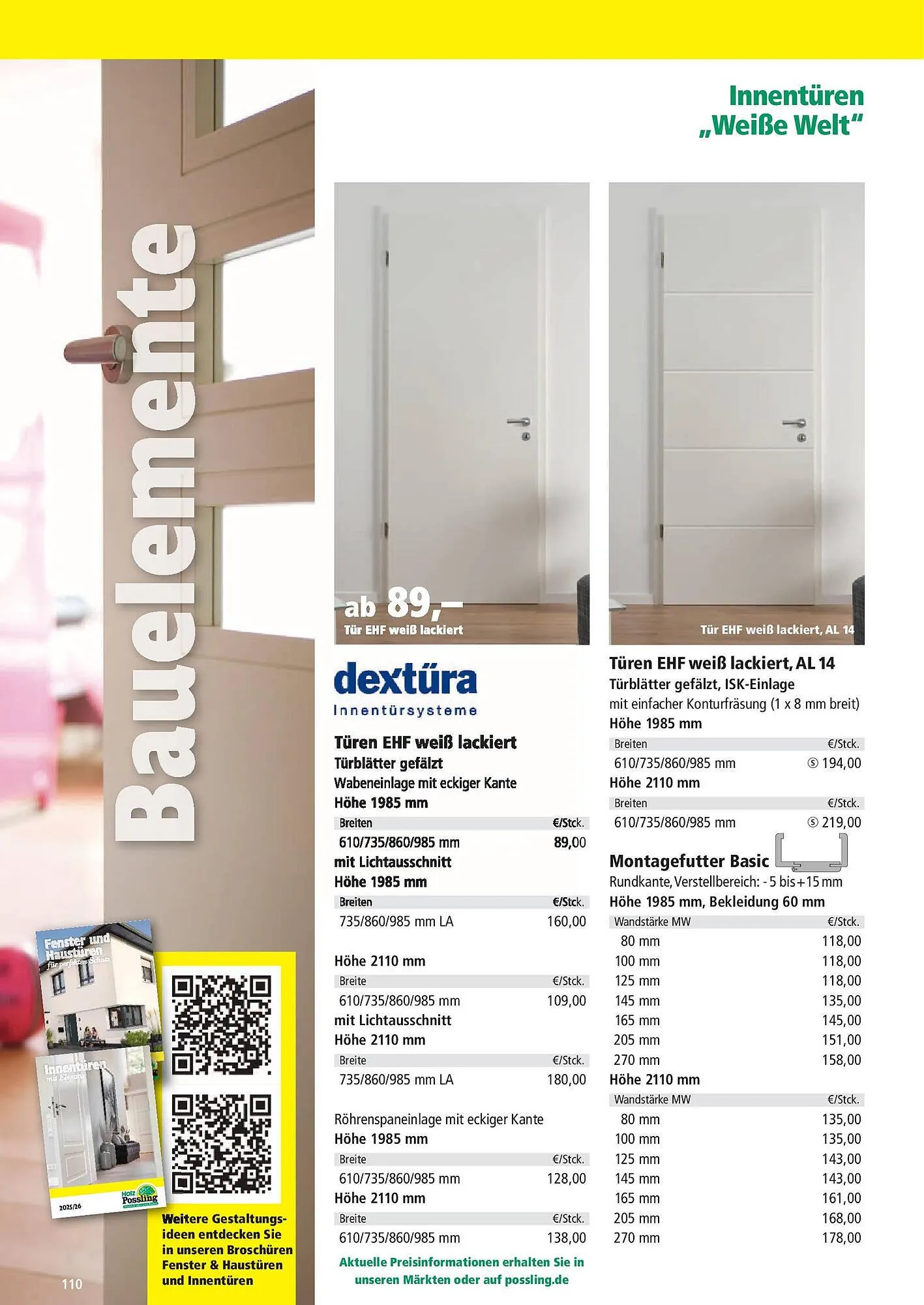 Holz Possling Prospekt von 31. März bis 30. Juni 2025 - Prospekt seite 110