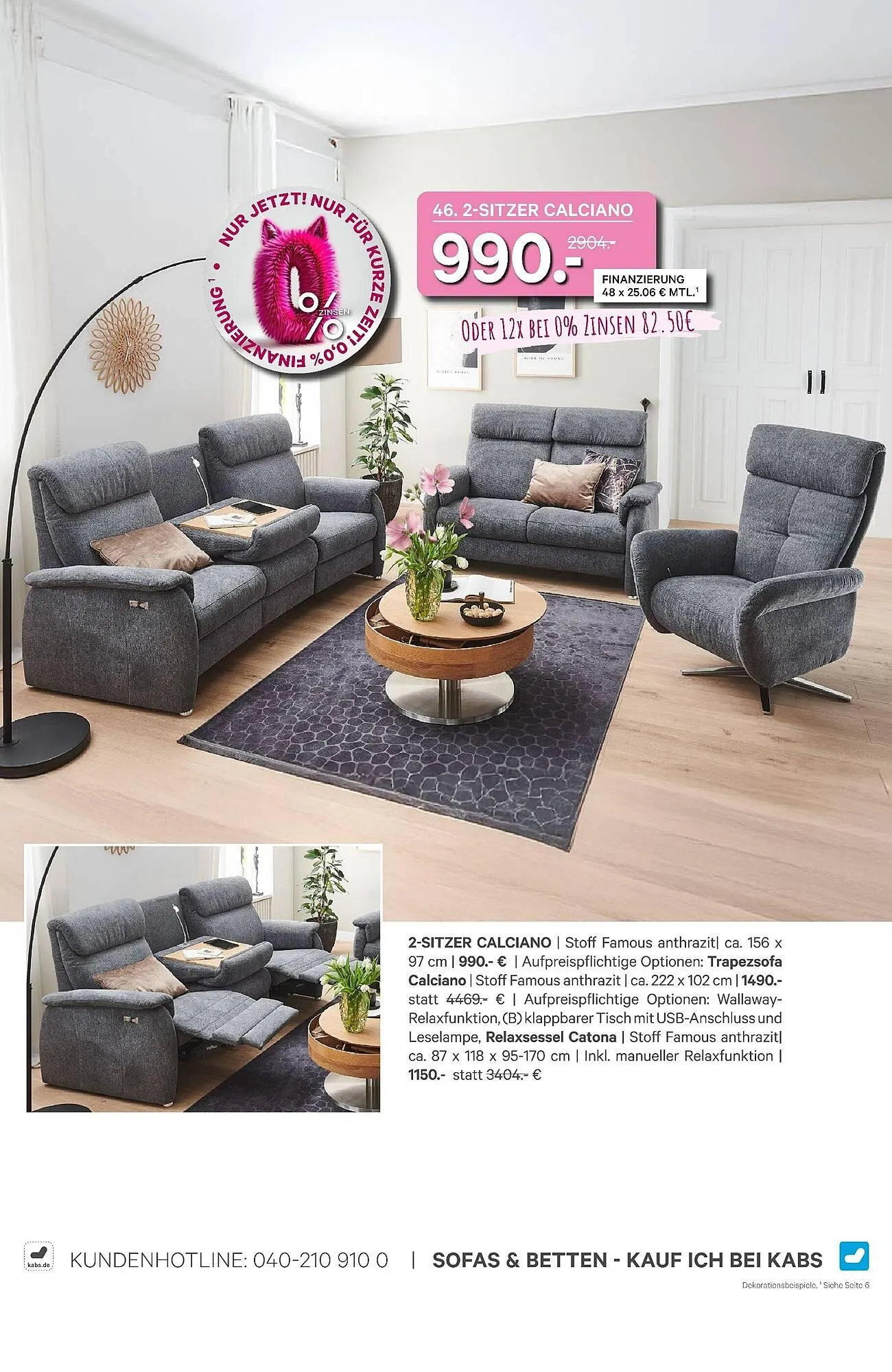 Kabs Polsterwelt Prospekt von 26. März bis 29. April 2026 - Prospekt seite 45
