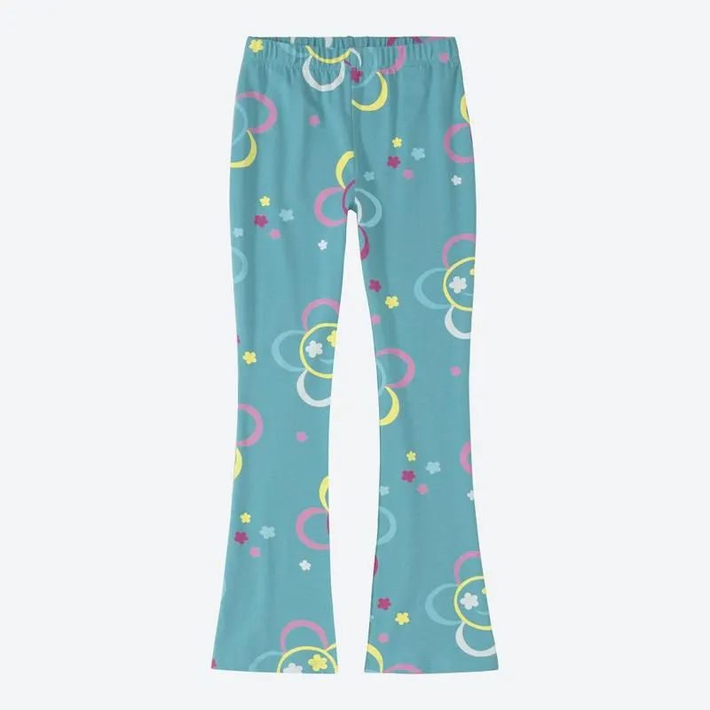 Kinder-Mädchen-Leggings mit Blumenmuster