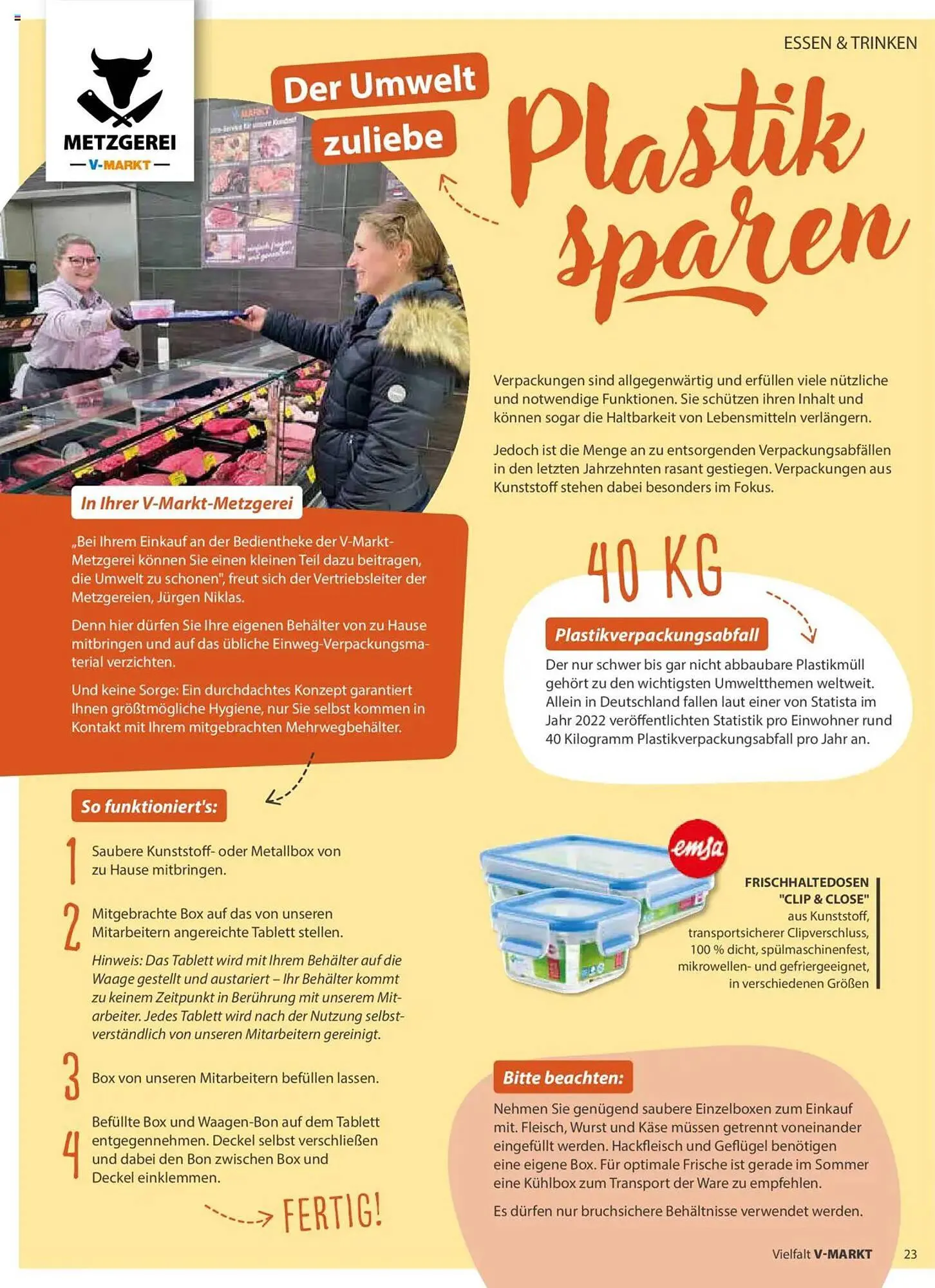 V Markt Prospekt von 1. Juli bis 31. August 2025 - Prospekt seite 23