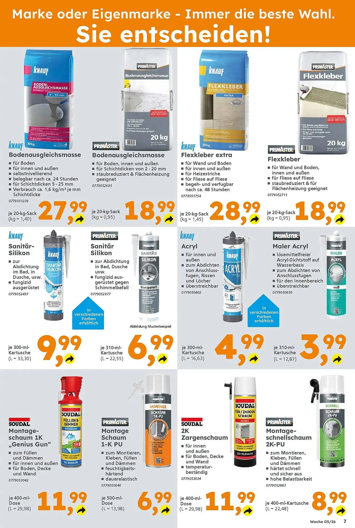 Globus Baumarkt Prospekt von 25. Januar bis 31. Januar 2026 - Prospekt seite 7