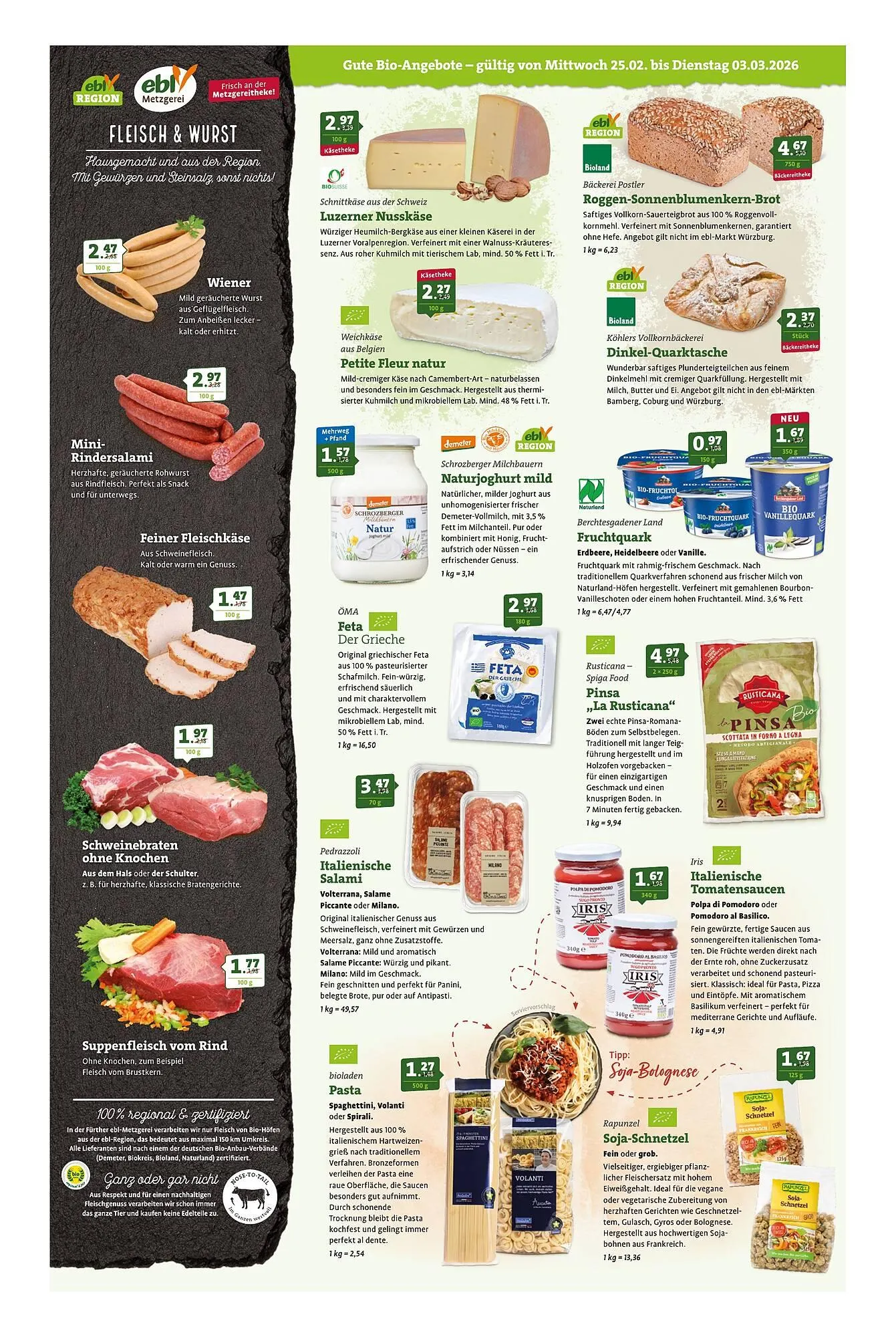 Ebl Naturkost Prospekt von 25. Februar bis 3. März 2026 - Prospekt seite 2