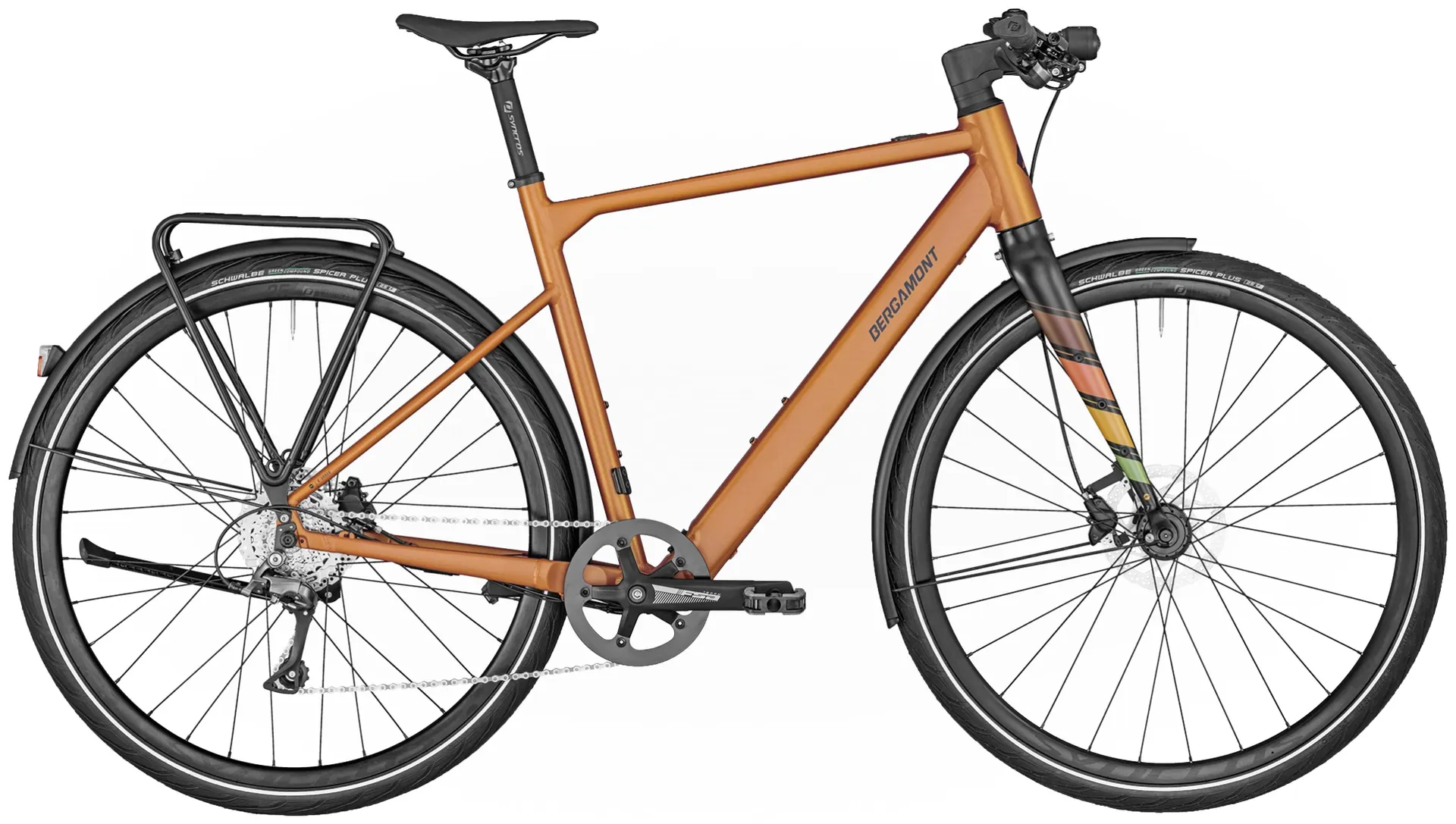 Bergamont E-Sweep Sport Unisex | City E-Bike | matt rusty orange