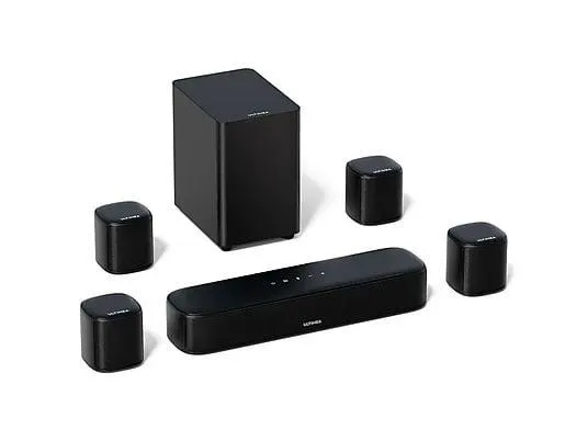 ULTIMEA Aura A40 - 7.1 Systeme mit 4" Kabel Subwoofer, Soundbar, Schwarz