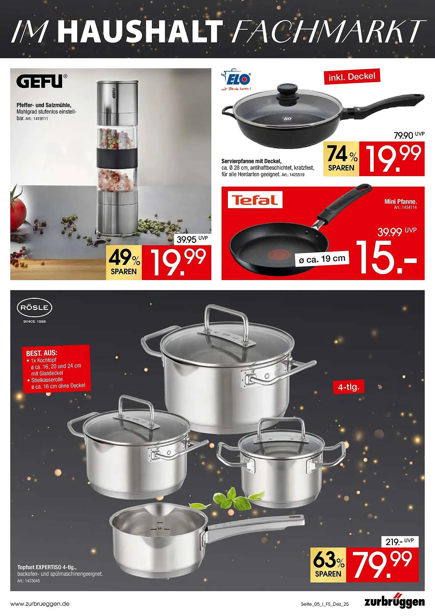 Zurbrüggen Prospekt von 1. Dezember bis 26. Januar 2026 - Prospekt seite 5