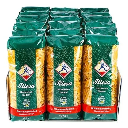 Riesa Schlemmerliebling Makkaroni-Chips 500 g, 18er Pack