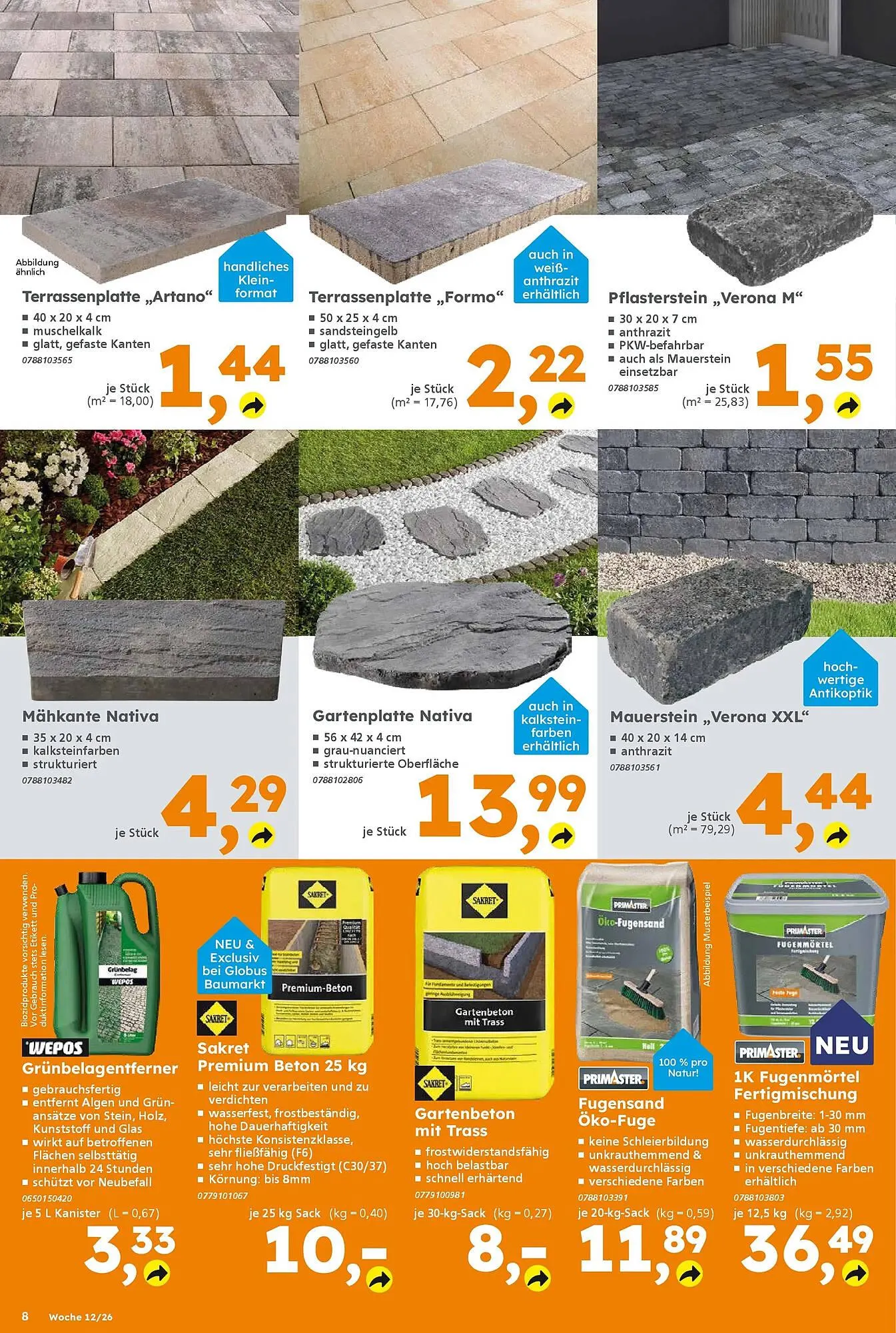 Globus Baumarkt Prospekt von 15. März bis 21. März 2026 - Prospekt seite 8