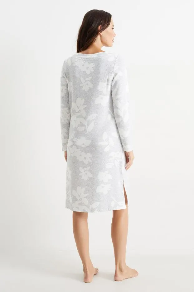 Nachthemd - gebloemd