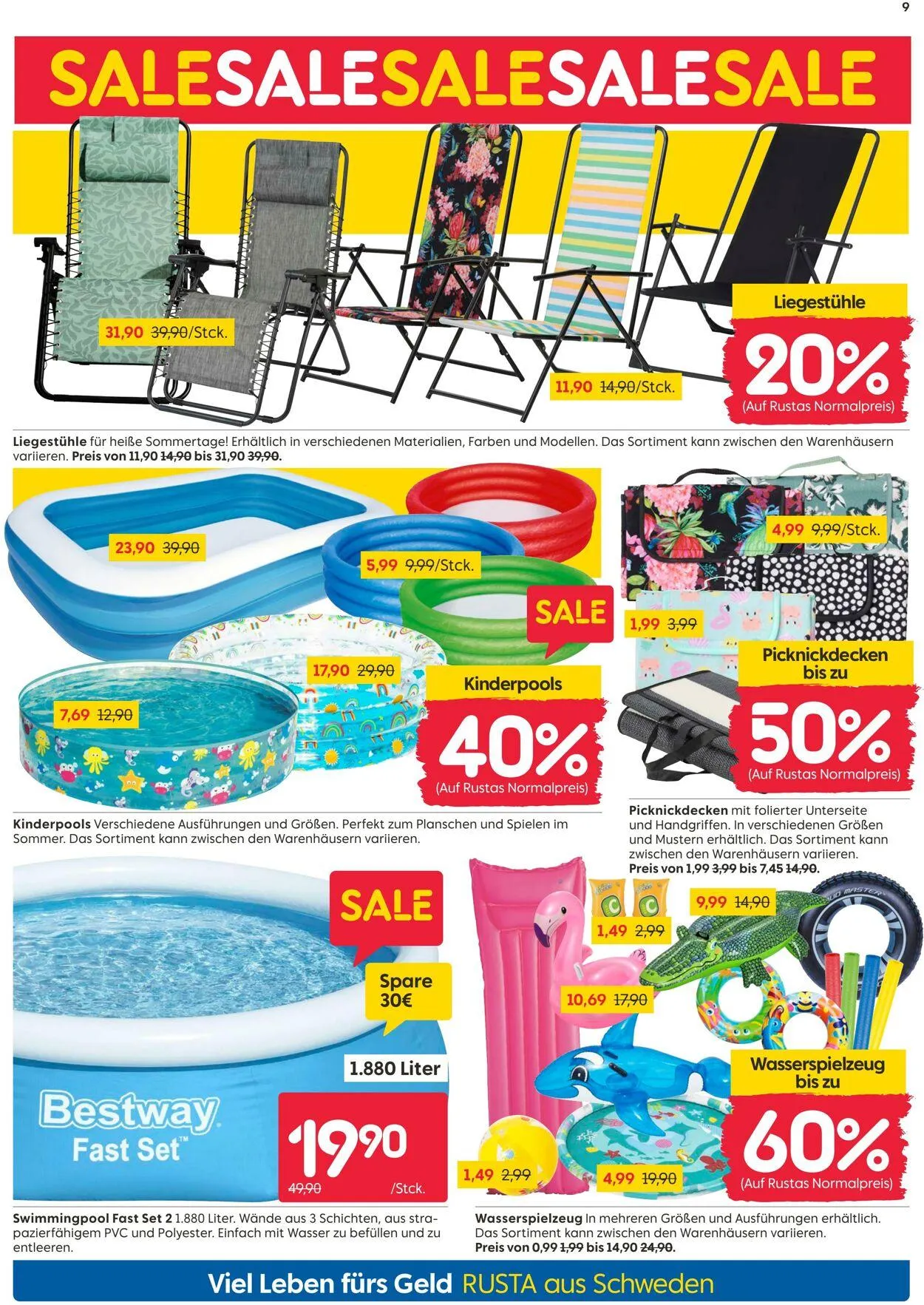 Rusta von 16. Juli bis 30. Juli 2025 - Prospekt seite 9