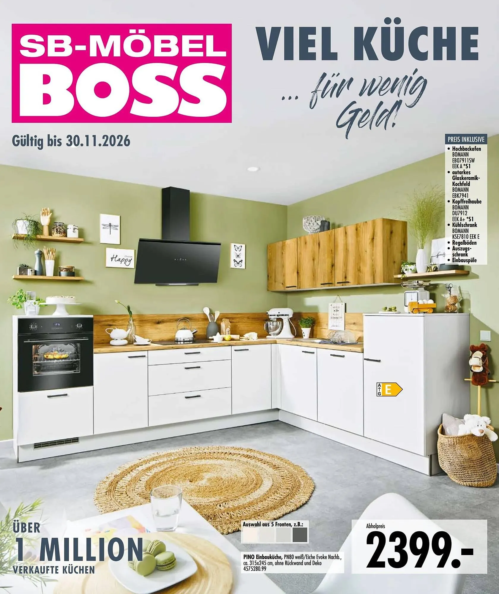 Möbel Boss Prospekt von 21. April bis 30. November 2026 - Prospekt seite 1