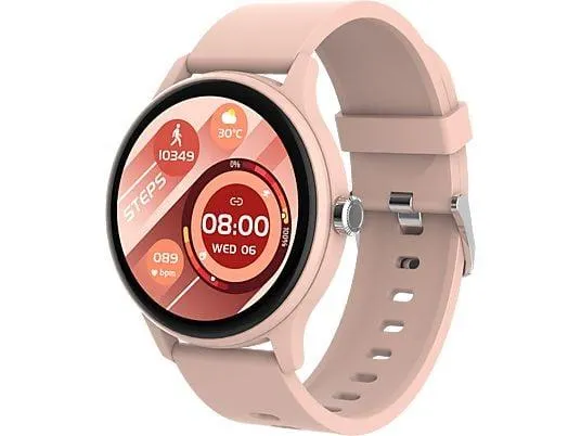 PEAQ PSW 100-PK Smartwatch Plastik, 135 - 230 mm, Pink