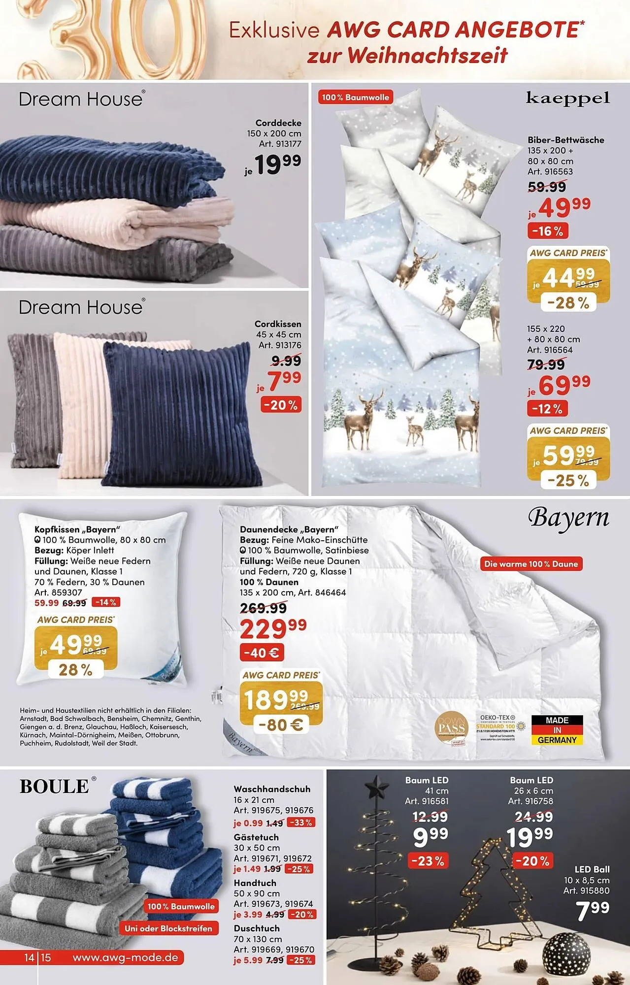 AWG Mode Prospekt von 29. November bis 14. Dezember 2025 - Prospekt seite 14