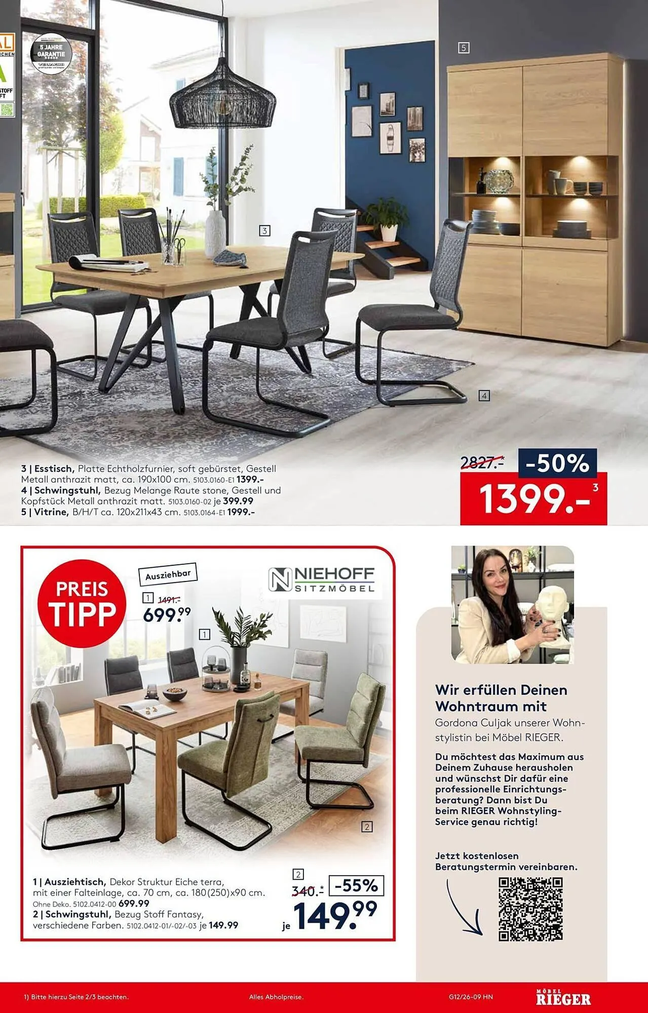 Möbel Rieger Prospekt von 26. März bis 9. April 2026 - Prospekt seite 10