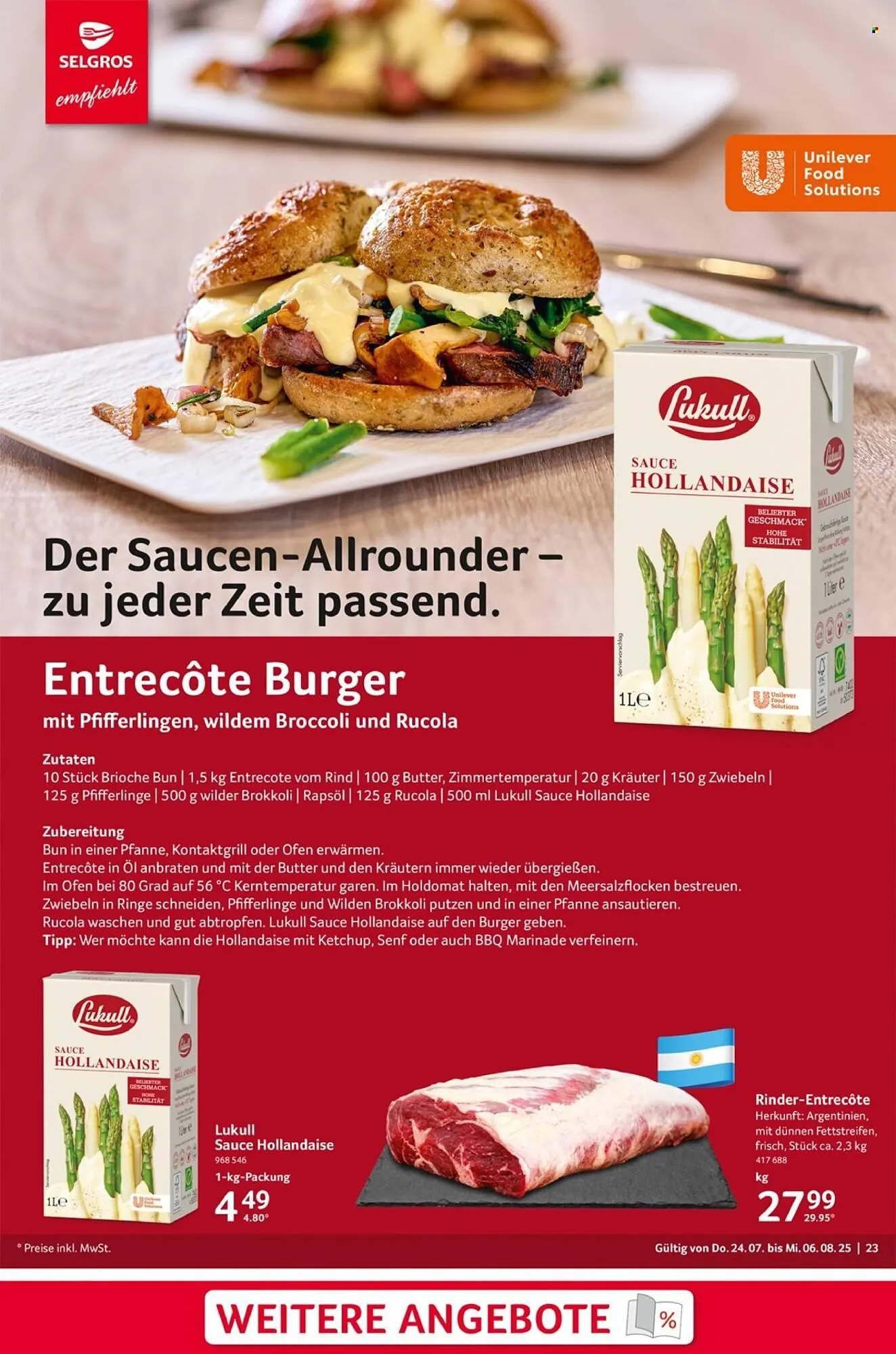 Selgros Prospekt von 24. Juli bis 6. August 2025 - Prospekt seite 23