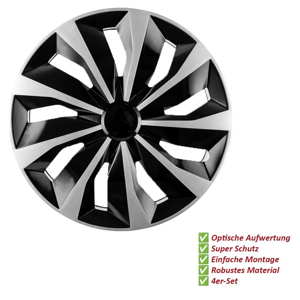 Auto Radzierblenden/ Radkappen 4er Set B10280662C 13, 14, 15, 16 oder 17 Zoll