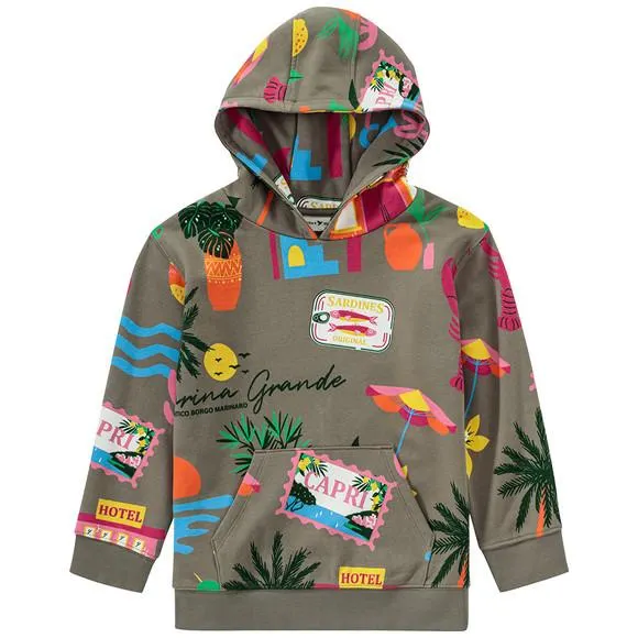 Jungen Hoodie mit Urlaubs-Motiven