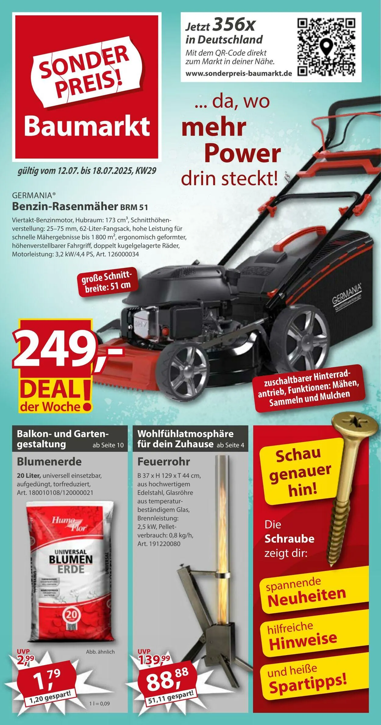 Sonderpreis Baumarkt Aktueller Prospekt von 5. Juli bis 19. Juli 2025 - Prospekt seite 1