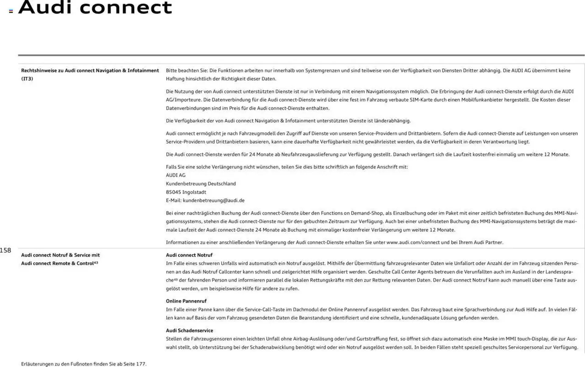 Audi Prospekt von 29. Januar bis 9. Januar 2026 - Prospekt seite 158