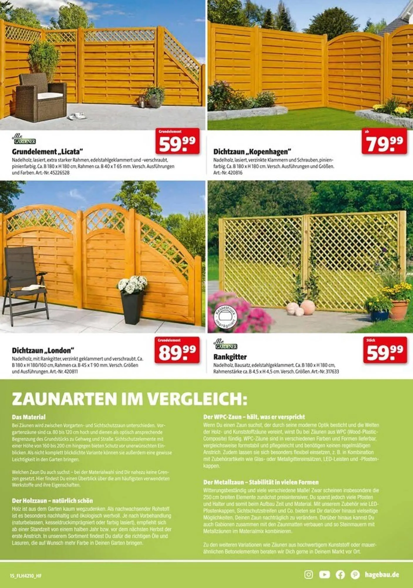 Hagebau Prospekt von 1. März bis 12. April 2025 - Prospekt seite 15