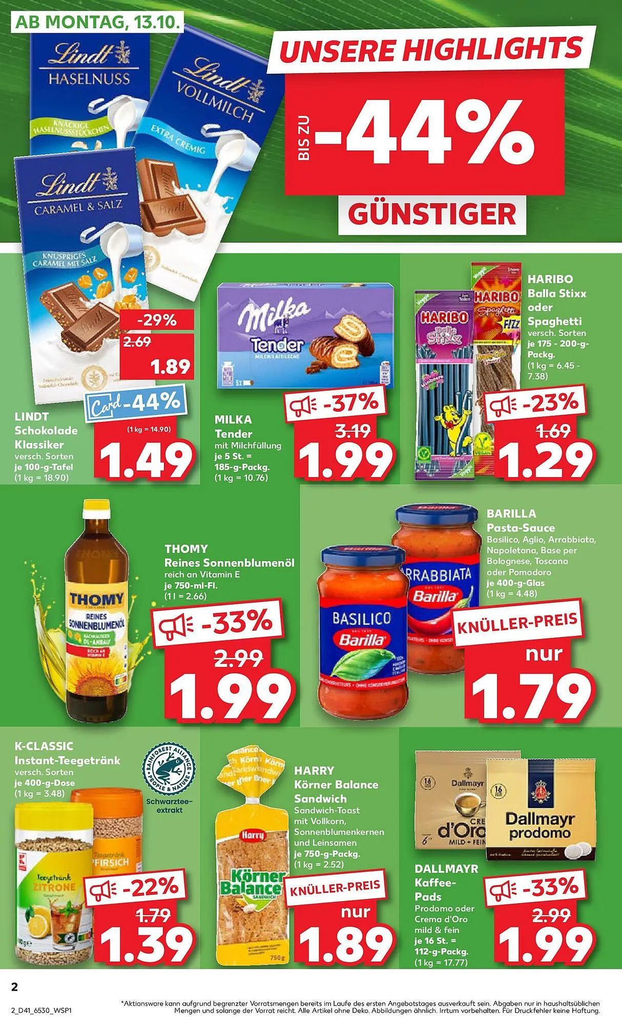 Kaufland Prospekt von 12. Oktober bis 15. Oktober 2025 - Prospekt seite 2