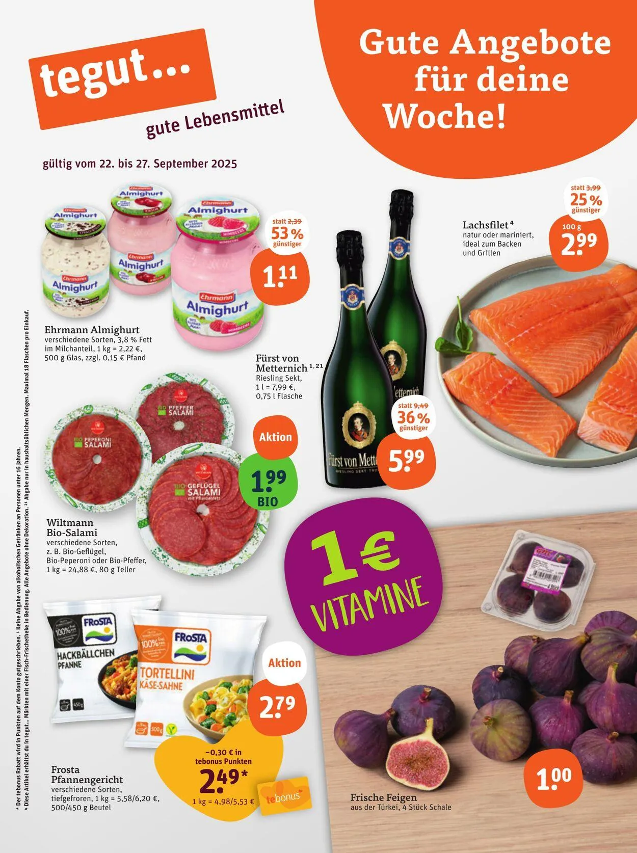 Tegut Aktueller Prospekt von 8. September bis 14. September 2025 - Prospekt seite 3