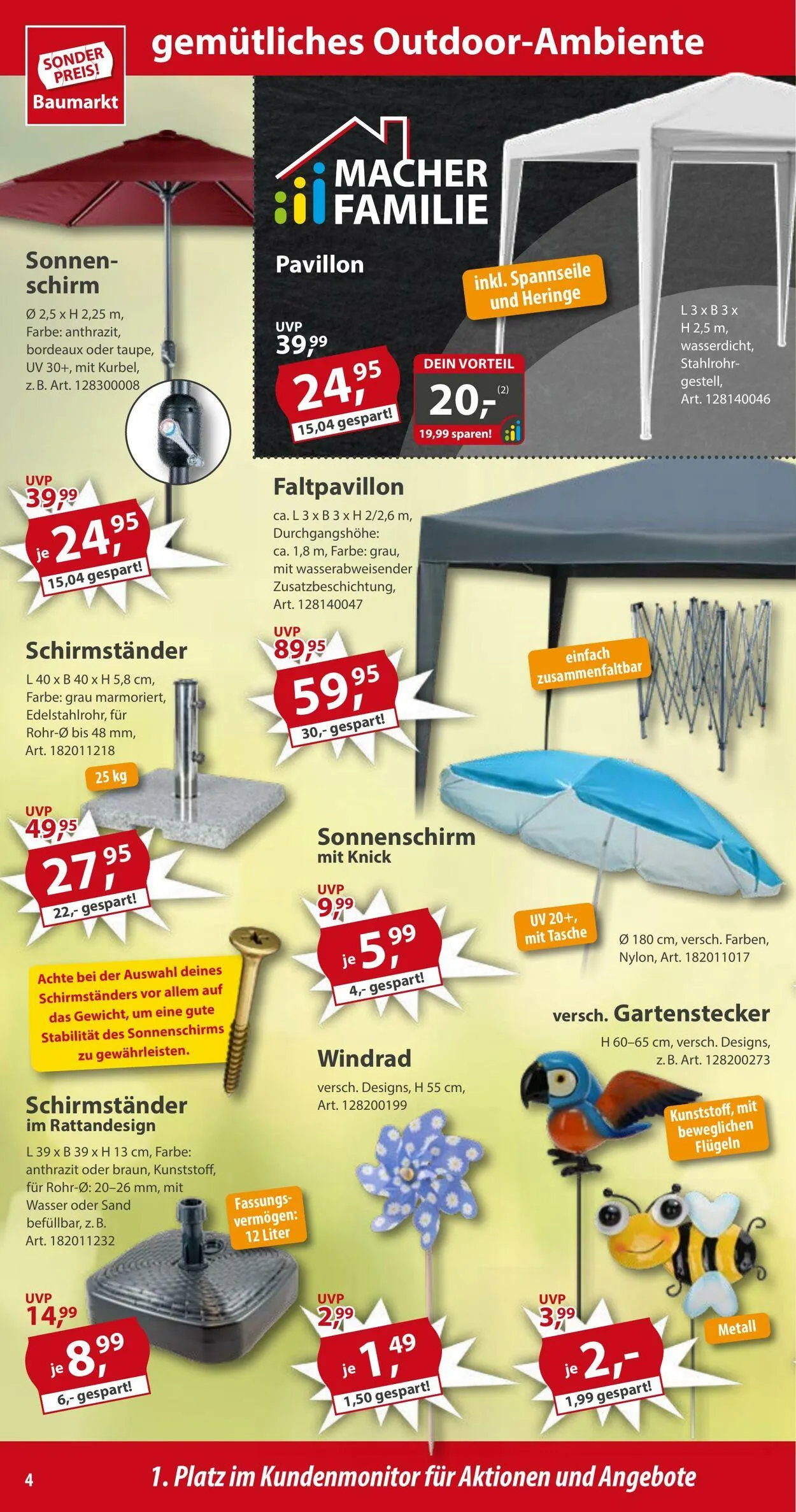 Sonderpreis Baumarkt Aktueller Prospekt von 5. Juli bis 19. Juli 2025 - Prospekt seite 4