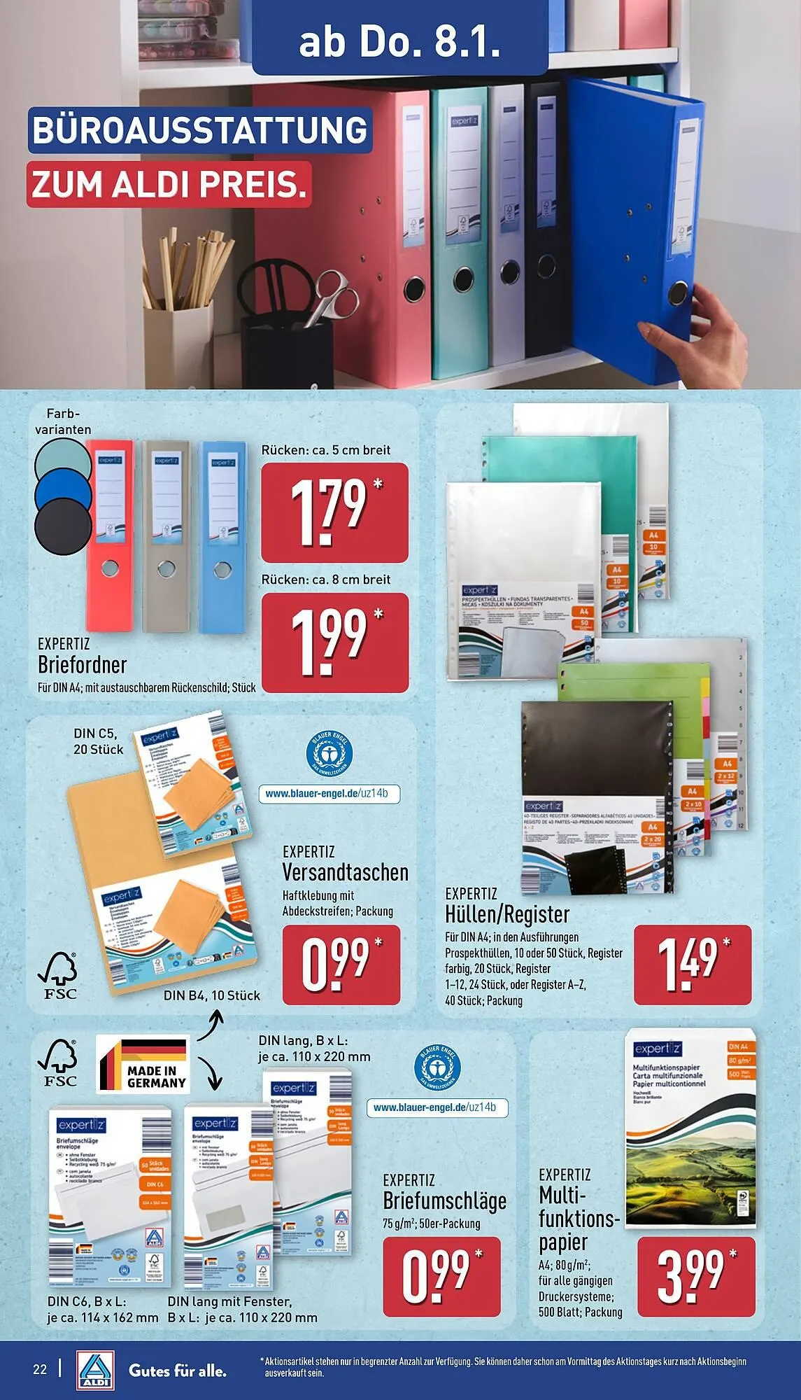 Aldi Nord Prospekt von 5. Januar bis 10. Januar 2026 - Prospekt seite 22