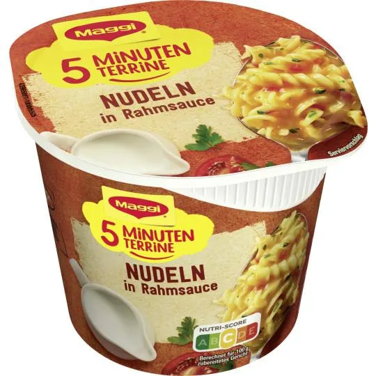 Maggi 5 Minuten Terrine Nudeln Rahmsauce 61G