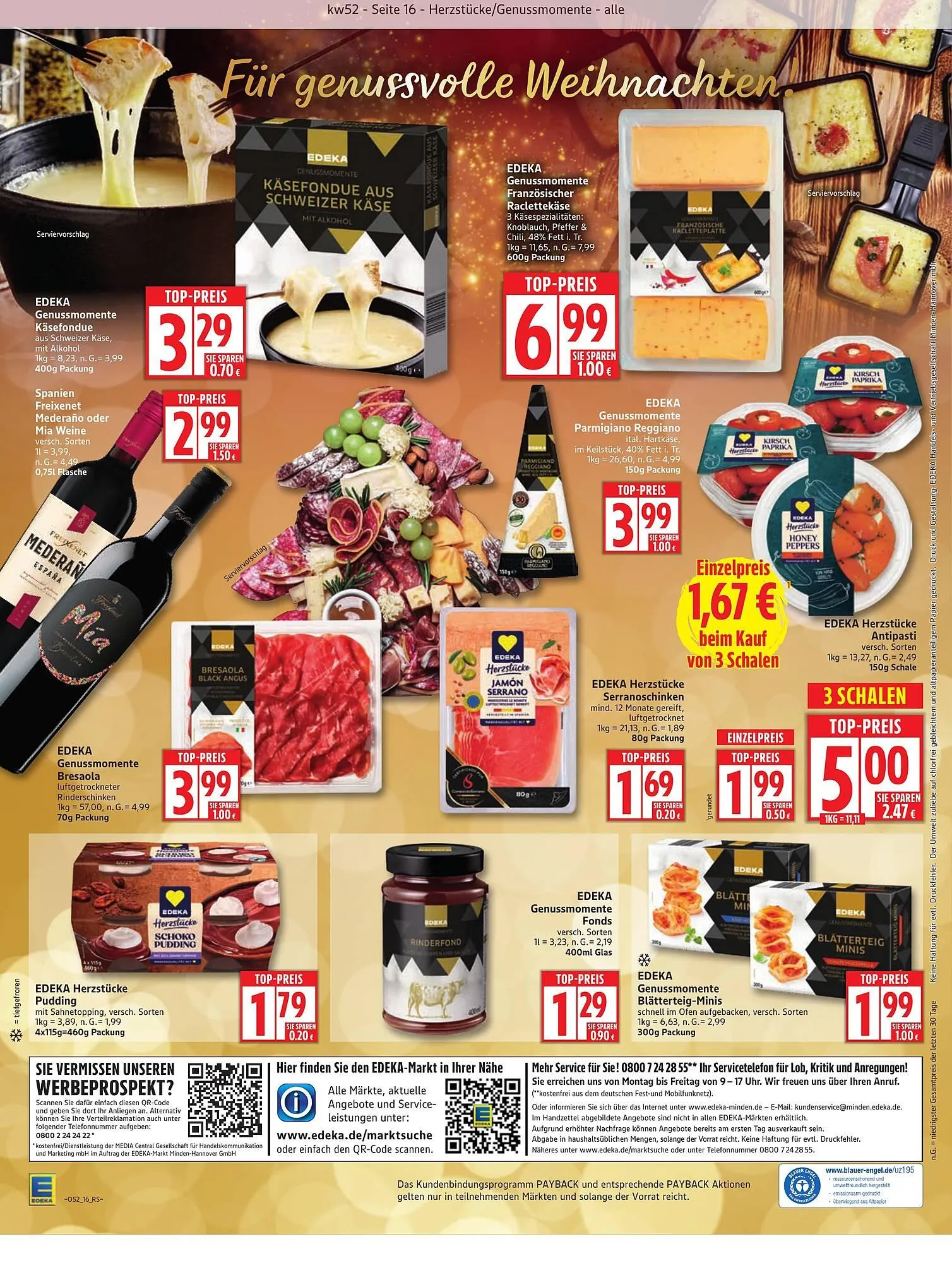 Edeka Prospekt von 22. Dezember bis 27. Dezember 2025 - Prospekt seite 16