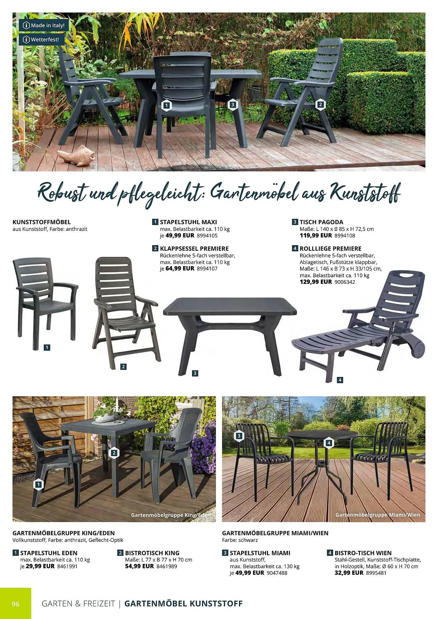 BBM Baumarkt Prospekt von 20. April bis 31. Dezember 2025 - Prospekt seite 96