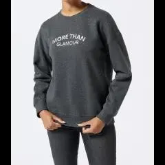 Sweatshirt mit Schriftzug Janina, Rundhalsausschnitt