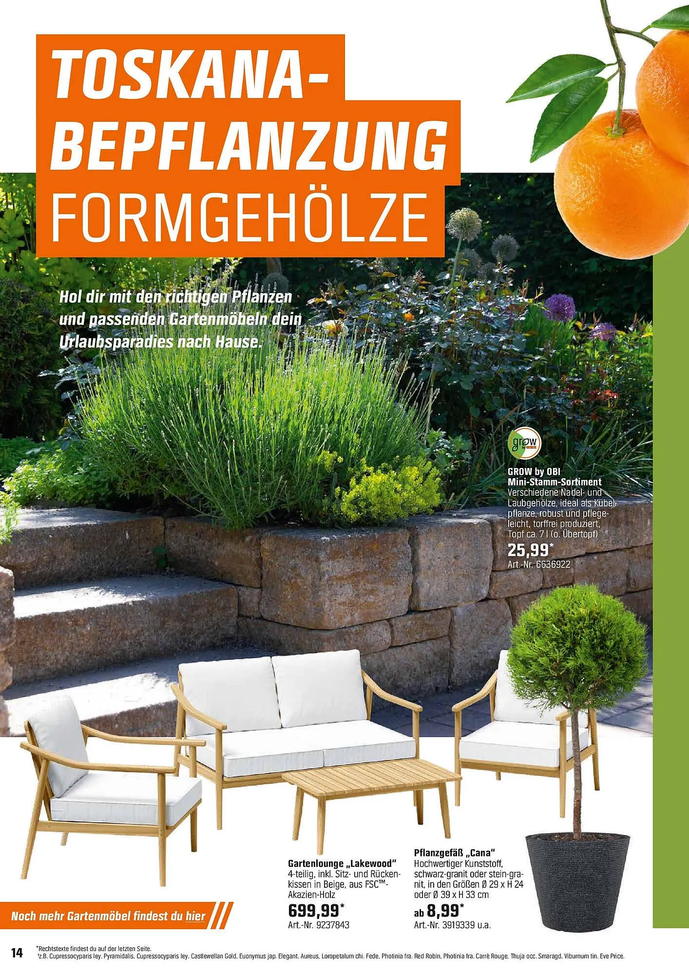 OBI Prospekt von 6. April bis 24. April 2025 - Prospekt seite 14