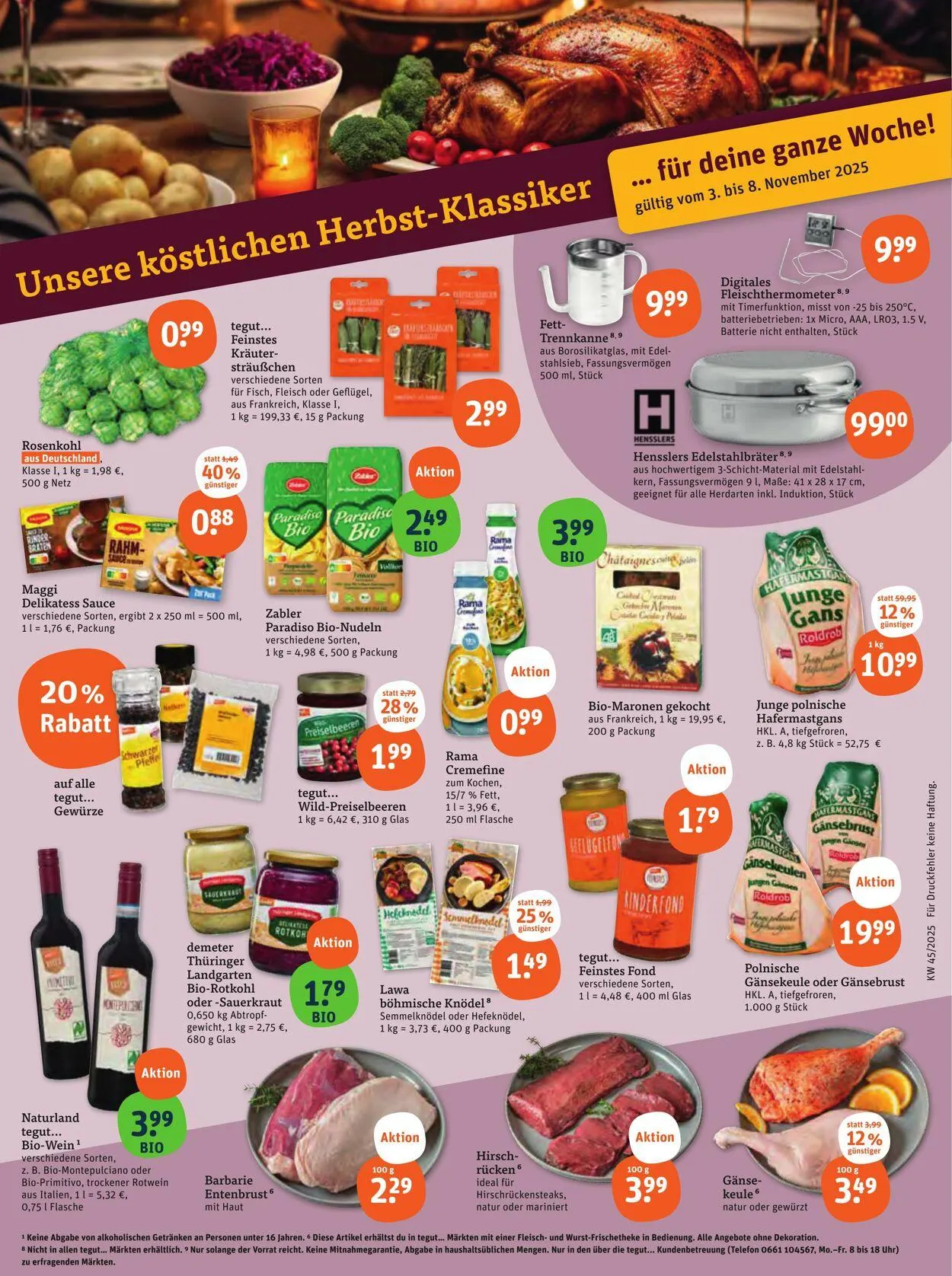 Tegut Aktueller Prospekt von 27. Oktober bis 2. November 2025 - Prospekt seite 2