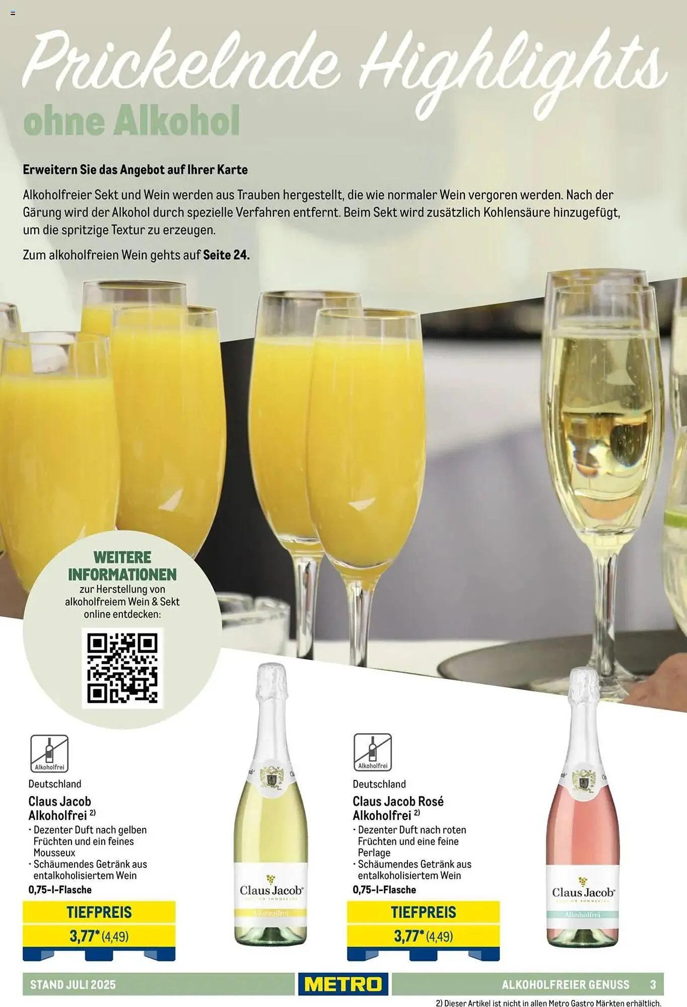 METRO Prospekt von 1. Juli bis 31. Juli 2025 - Prospekt seite 3