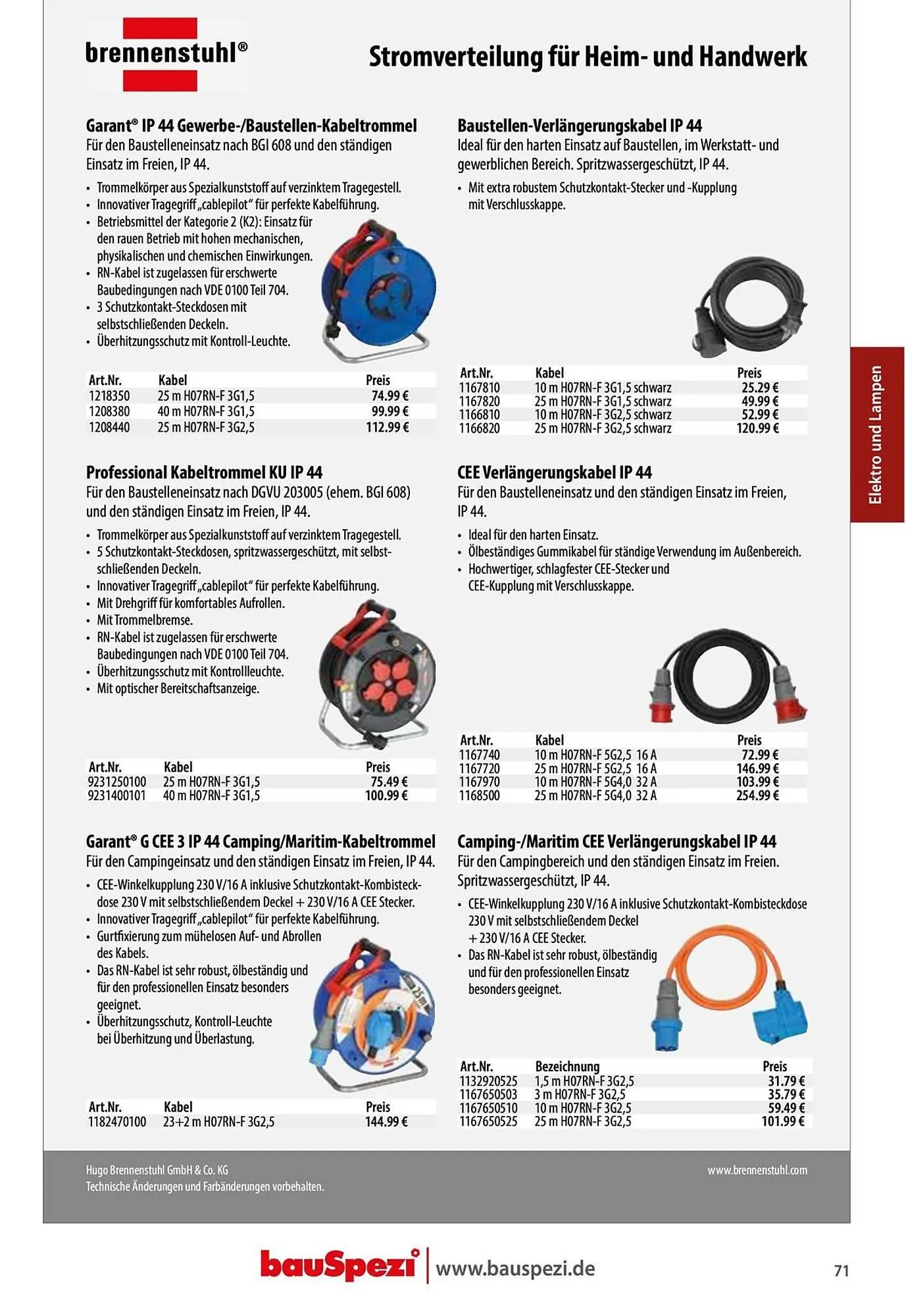 BauSpezi Prospekt von 15. April bis 31. Dezember 2026 - Prospekt seite 73