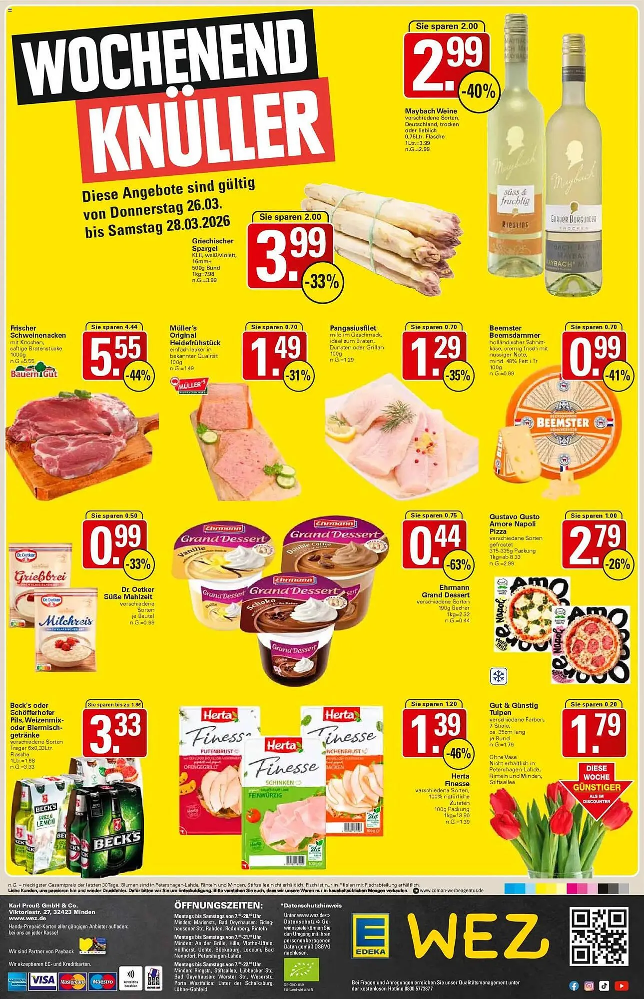 WEZ Prospekt von 23. März bis 28. März 2026 - Prospekt seite 16