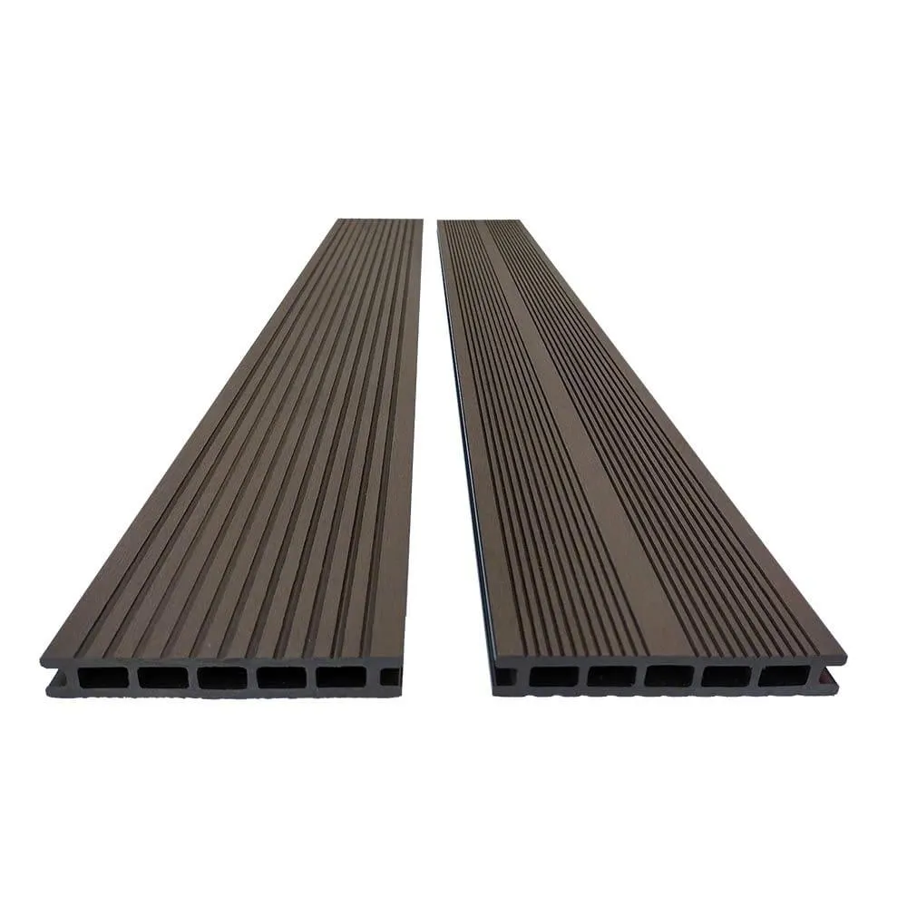 1m² WPC Terrassendiele mit Zubehör – Braun