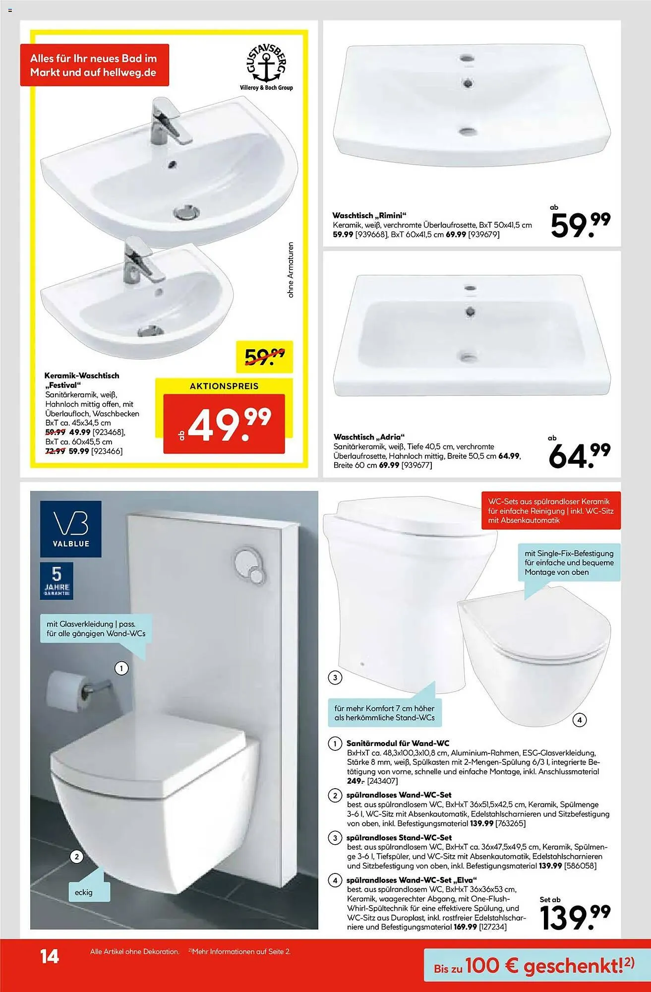 Hellweg Prospekt von 27. Oktober bis 1. November 2025 - Prospekt seite 14